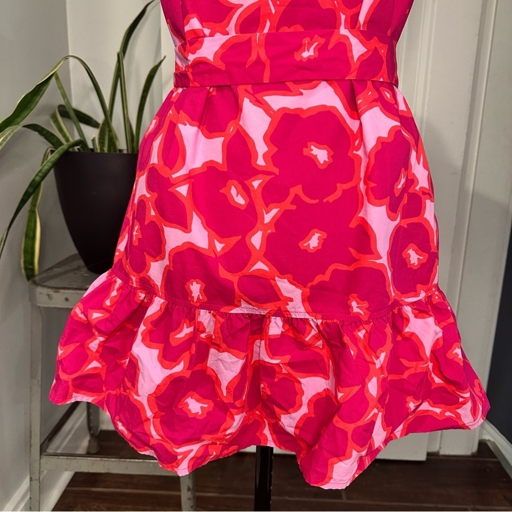 Banana Republic floral Poplin Tiered Mini Dress medium - Picture 3 of 11